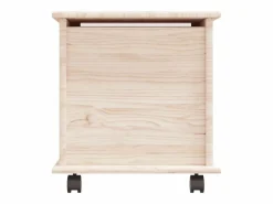 vidaxl Baúl Y Arcón|Baúl de almacenaje con ruedas ALTA madera maciza 73x39,5x43 cm
