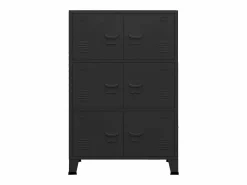 Baúl de almacenaje industrial metal 75x40x115 cm^vidaxl Discount