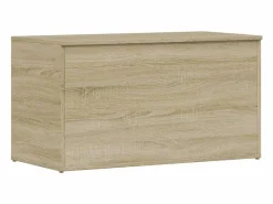 Baúl de almacenaje madera contrachapada color roble 84x42x46cm^vidaxl Discount