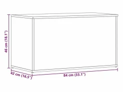 Baúl de almacenaje madera contrachapada color roble 84x42x46cm^vidaxl Discount