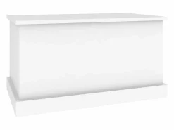Baúl de almacenaje madera contrachapada 70x40x38 cm ES335511 Blanco Online