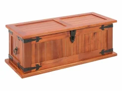 Baúl de almacenamiento 3 piezas de madera maciza de acacia^vidaxl