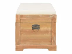 vidaxl Baúl Y Arcón|Baúl de almacenamiento con cojín 80x40x40 cm MDF