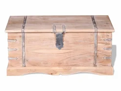 Baúl de almacenamiento de madera de acacia^vidaxl Best
