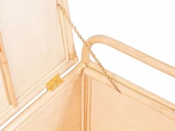 Baúl de almacenamiento de mimbre trenzado, An.91 x P. 48 x Al. 58 cm, Natural, LUMORA^OZAIA New