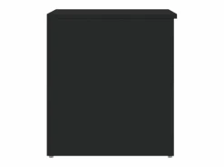 vidaxl Baúl de almacenamiento madera contrachapada 84x42x46 cm Negro