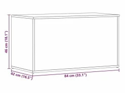 vidaxl Baúl Y Arcón|Baúl de almacenamiento madera contrachapada 84x42x46 cm