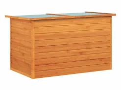 Baúl de jardín de madera 126x72x72 cm^vidaxl Hot