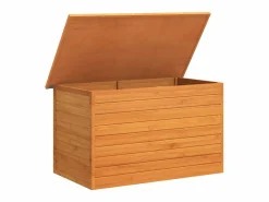 Baúl de jardín de madera 126x72x72 cm^vidaxl Hot