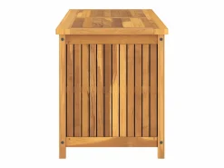 vidaxl Baúl de jardín madera maciza de teca 114x50x58 cm Color natural claro Sale