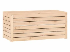 Baúl de jardín madera maciza de pino 101x50,5x46,5 cm^vidaxl Sale