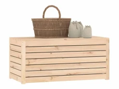 Baúl de jardín madera maciza de pino 101x50,5x46,5 cm^vidaxl Sale