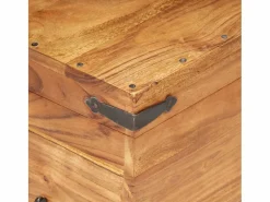 Baúl de madera maciza de acacia 90x40x40 cm^vidaxl Outlet