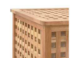 Cesto De Ropa|Baúl de ropa 87,5x46x67 cm Madera maciza de nogal