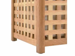 Cesto De Ropa|Baúl de ropa 87,5x46x67 cm Madera maciza de nogal