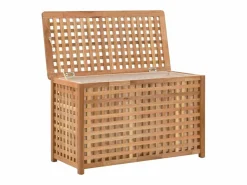 Baúl de ropa 77,5x37,5x46,5 cm Madera maciza de nogal Marru00f3n Discount
