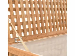 Baúl de ropa 77,5x37,5x46,5 cm Madera maciza de nogal Marru00f3n Discount