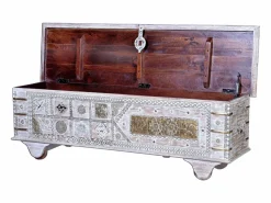 Baúl madera de mango en envejecido^Giner y colomer Clearance