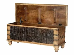 Giner y colomer Baúl madera de mango y detalles oscuros Marru00f3n Best