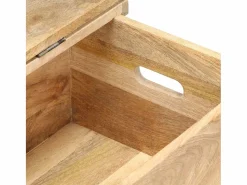 Baúl madera maciza de mango 90x40x45 cm^vidaxl Clearance
