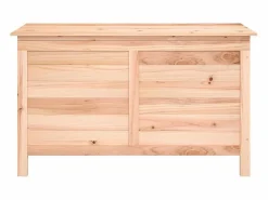 vidaxl Baúl De Jardín|Baúl para cojines de jardín madera maciza abeto 99x50x56,5 cm