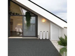 ECD Germany Baldosas de terraza 60x30 cm 1 m² jardín baldosas aspecto Gris Best