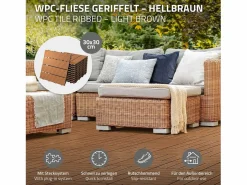 Baldosas para terrazas 30x30cm 1m² baldosas de jardín imitación^ECD Germany Sale