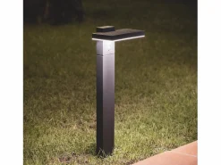 Baliza de Pie Exterior Solar LED 4W 50cm Aluminio con Sensor de Movimiento Bran^Ledkia