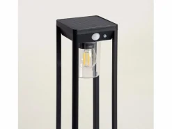 Ledkia Energía Solar|Baliza de Pie Exterior Solar LED 2W 40cm Aluminio con Sensor de Movimiento Devah