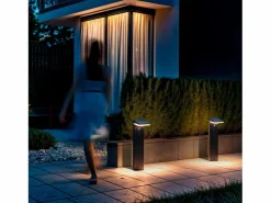 Ledkia Energía Solar|Baliza de Pie Exterior Solar LED 4W 50cm Aluminio con Sensor de Movimiento Edwan