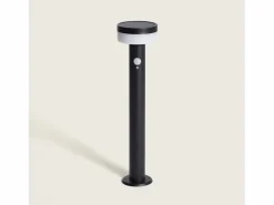 Ledkia Baliza de Pie Exterior Solar LED 1,5W 50cm Acero Inoxidable con Sensor de Movimiento Ashier Plateado Clearance