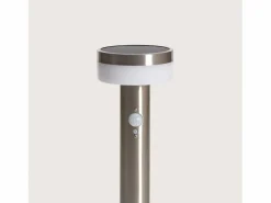 Ledkia Baliza de Pie Exterior Solar LED 1,5W 50cm Acero Inoxidable con Sensor de Movimiento Ashier Plateado Clearance