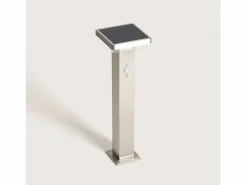 Baliza de Pie Exterior Solar LED 5W 50cm Acero Inoxidable con Sensor de Movimiento Barton Square^Ledkia Outlet