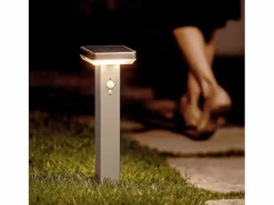 Baliza de Pie Exterior Solar LED 5W 50cm Acero Inoxidable con Sensor de Movimiento Barton Square^Ledkia Outlet