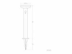 Baliza de Pie Exterior Solar LED 5W 50cm Acero Inoxidable con Sensor de Movimiento Barton Square^Ledkia Outlet