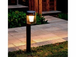 Ledkia Energía Solar|Baliza de Pie Exterior Solar LED 1,5W 46cm Aluminio con Sensor de Movimiento Efren