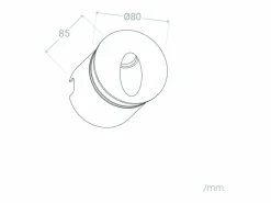 Ledkia Iluminación Exterior|Baliza Exterior LED 3W Empotrable Pared Circular Boiler 4000K Blanco Neutro