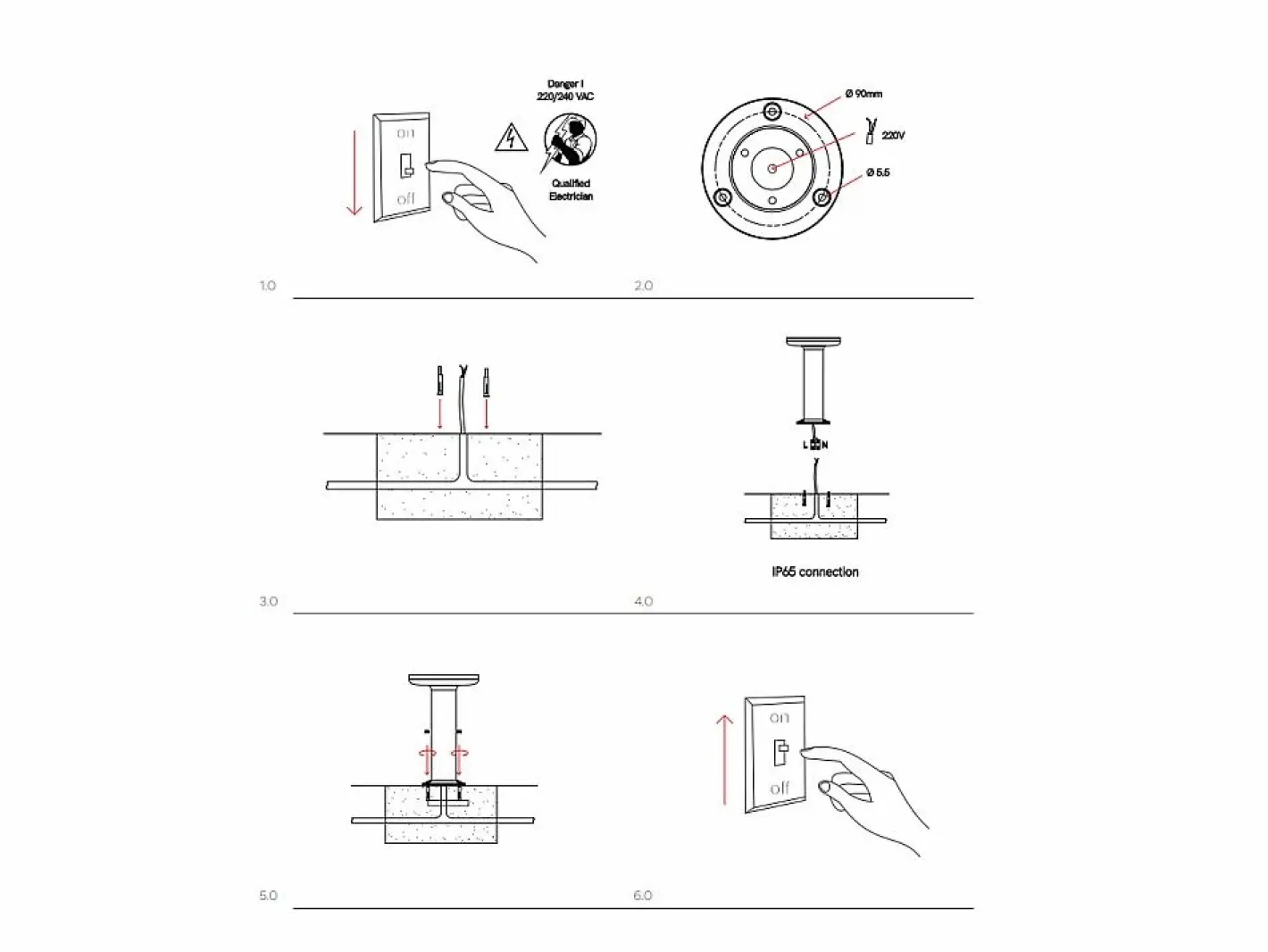 Baliza LED Mac Floor Corten 4000K - 12W IP65 de 30 cm de altura para exterior en aluminio - Downlight - Beneito & Faure Marru00f3n Best