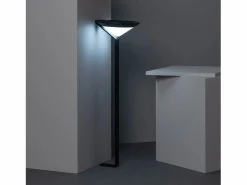 Baliza Solar Exterior LED Superficie Pie 80cm con Detector de Movimiento Yuma Big 5000K Blanco Frío^Ledkia