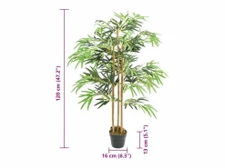 Bambú artificial 730 hojas 120 cm Verde Sale