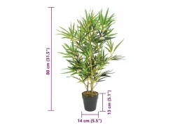 Bambú artificial 368 hojas 80 cm^ Clearance