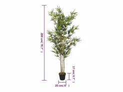 Planta Artificial|Bambú artificial 1380 hojas 200 cm