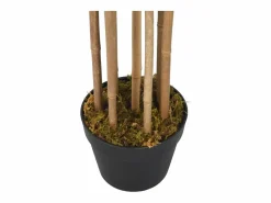 Bambú artificial 1095 hojas 150 cm Verde Clearance