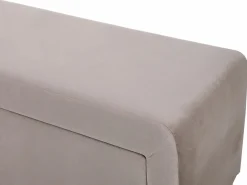 Banco arcón con tapizado de terciopelo de color gris - CAPINO^Vente-unique