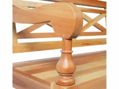 Banco Batavia madera de caoba marrón claro 123 cm^vidaxl Online