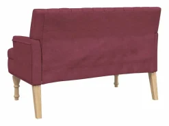 Banco con cojines tela tinto 113x64,5x75,5 cm^vidaxl Clearance