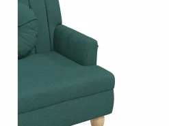 Banco con cojines tela oscuro 113x64,5x75,5 cm^vidaxl Outlet
