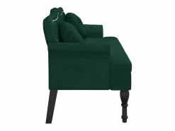 vidaxl Banco Y Pie De Cama|Banco Y Pie De Cama|Banco con cojines Terciopelo Oscuro 120,5x65x75 cm