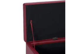 Banco con espacio de almacenaje 116 cm piel sintética vino^vidaxl Clearance