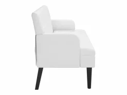 Banco con respaldo cuero sintético 112x65,5x75 cm^vidaxl Clearance